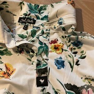 Bad Birdie Multicolor Floral Polo Shirt
